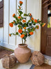 Axel Oversized Clay-Style Vase | Round Decorative Vessel