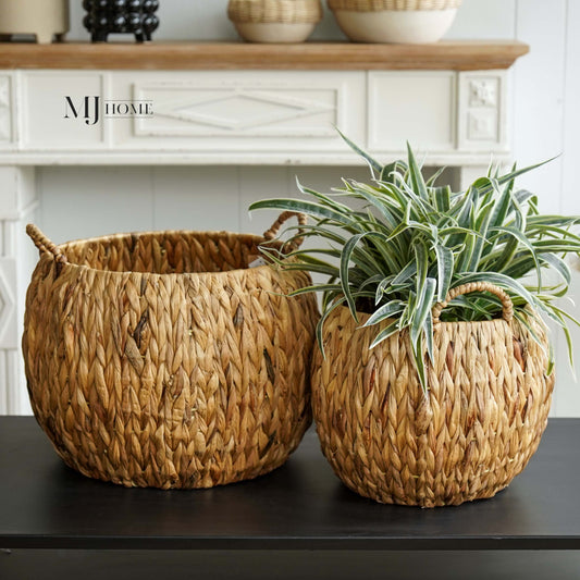 Tarrin Round Hyacinth Baskets