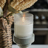 Depression Glass Flameless Candle