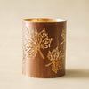 Bronze Maple Leaf Cutout Lanterns | Fall Candle Holders