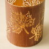 Bronze Maple Leaf Cutout Lanterns | Fall Candle Holders