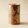 Bronze Maple Leaf Cutout Lanterns | Fall Candle Holders