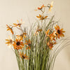 Tall Faux Potted Grass with Caraway Coneflowers