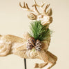 Resin Jumping Reindeer | Set of 2 Holiday Figures