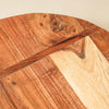Maeve Round Acacia Wood Cheese Board & Serving Tray