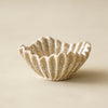 Beige Ruffle Dish | Ceramic Accent Bowl