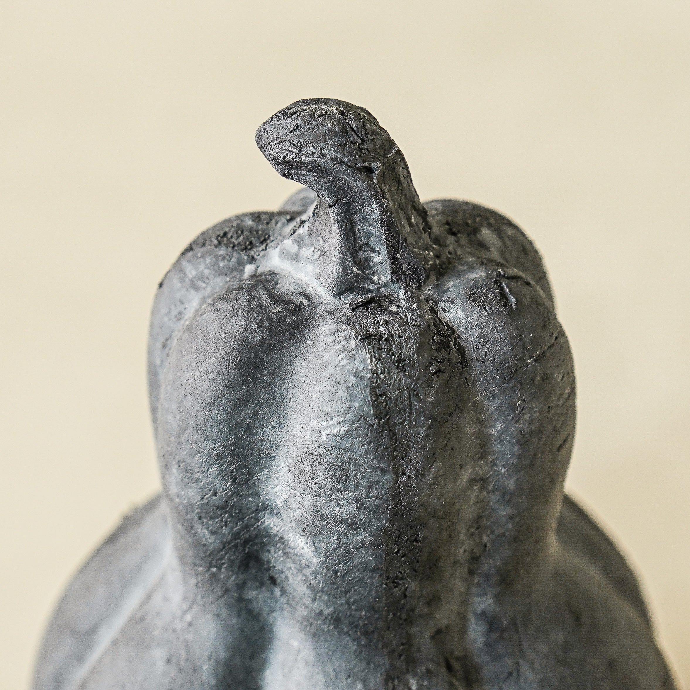 Black Terracotta Gourd | Matte Fall Shelf Decor