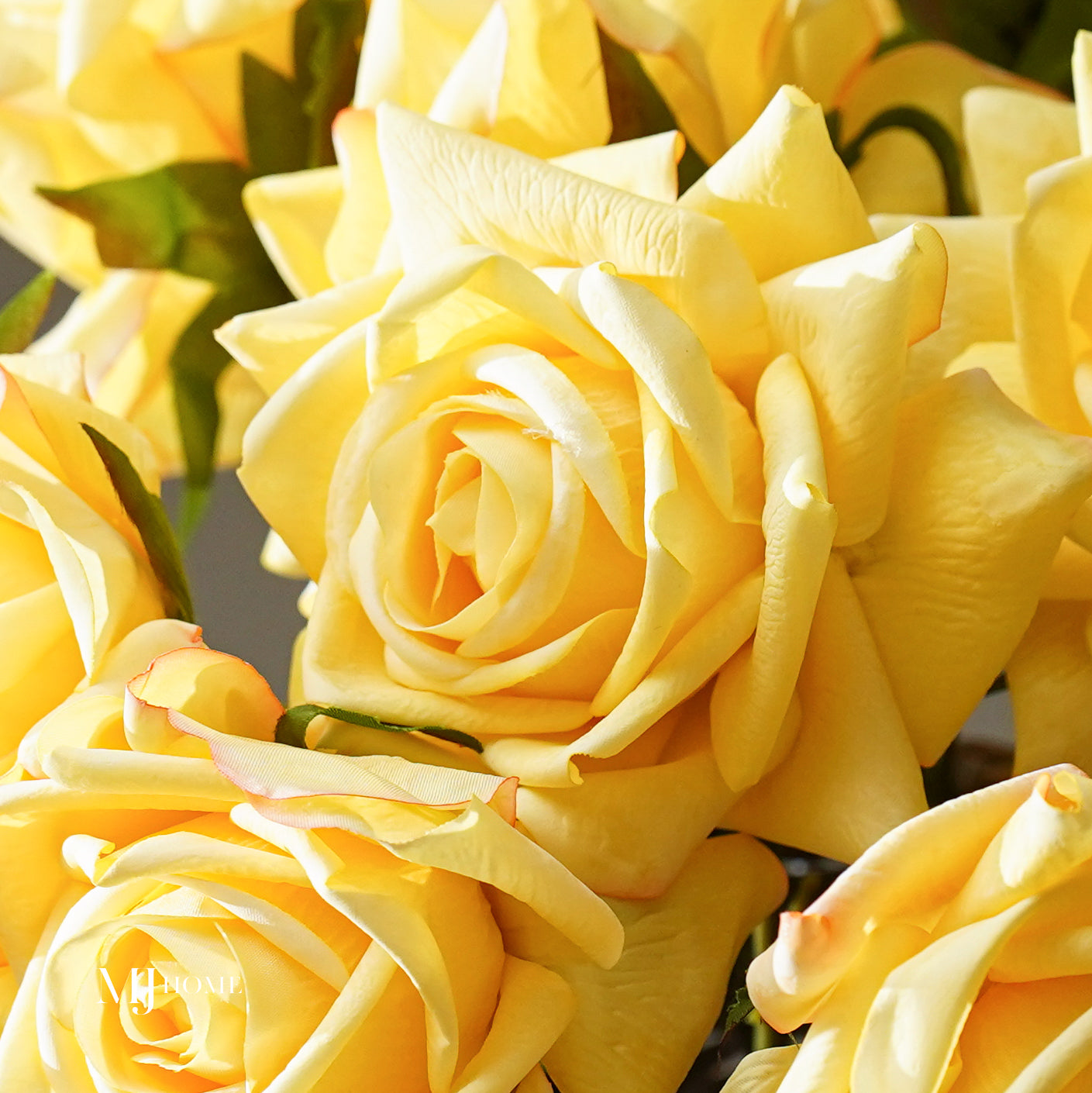 DROOPY Real Touch Duchess Rose Stem | Yellow