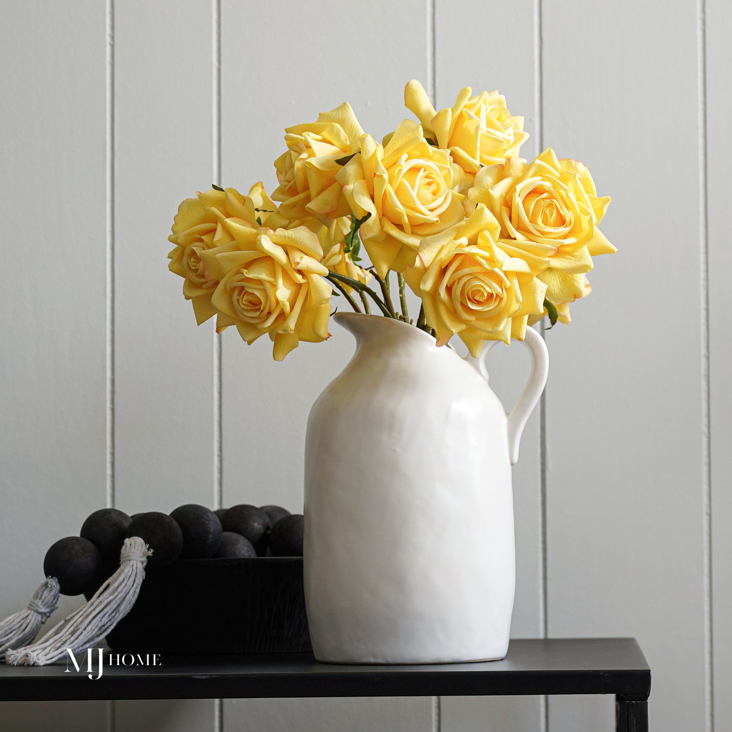 Real Touch Duchess Rose Stem | Yellow