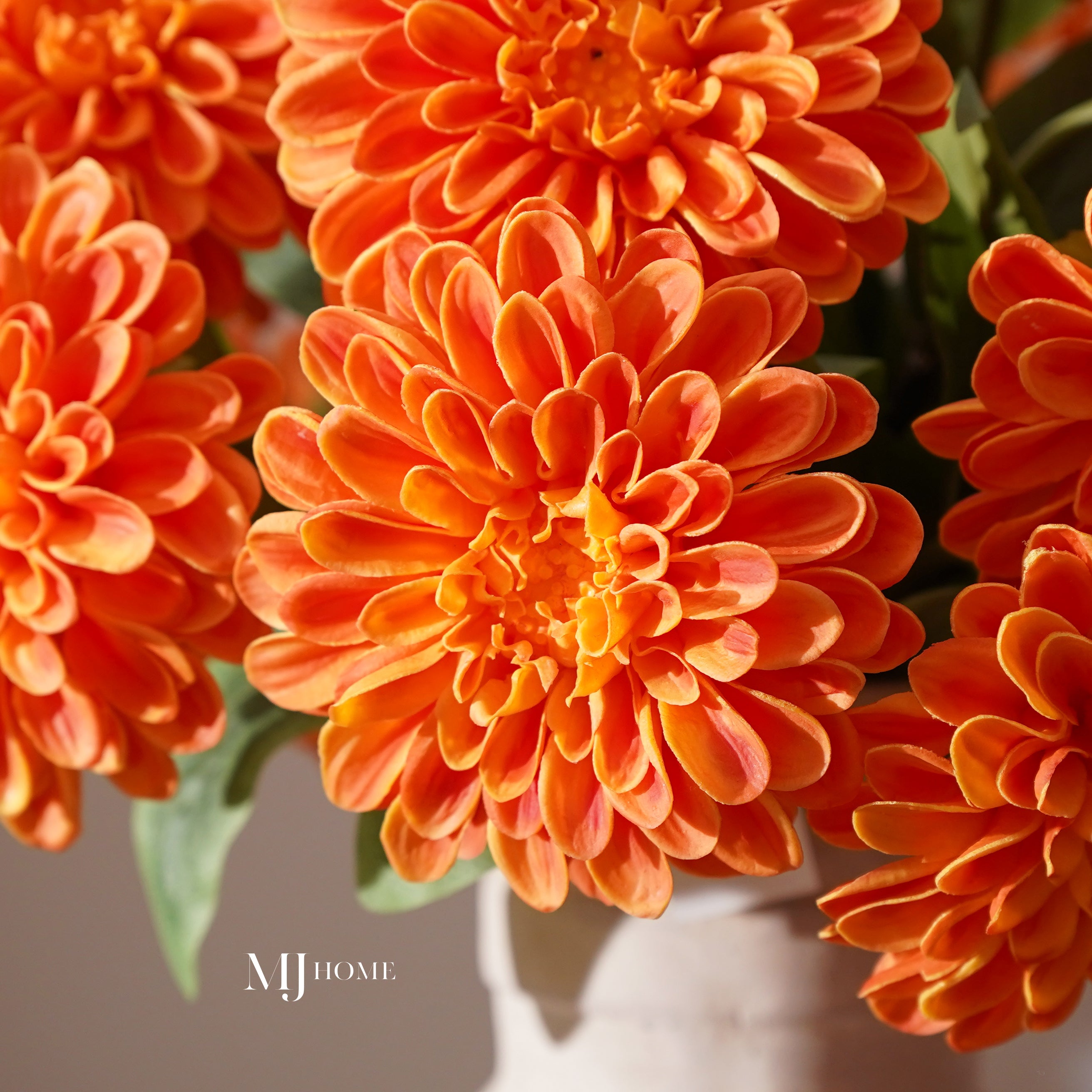 Real Touch Zinnia Bloom | Orange