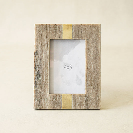 Marble & Brass Photo Frame