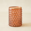 Rose Amber Embossed Dot Containers
