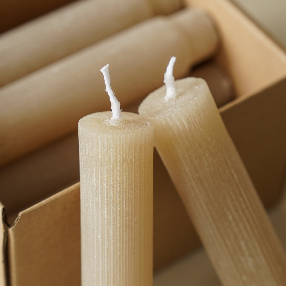 Pleated Taper Candles | Box of 12
