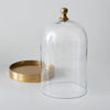 Glass Cloche with Gold Base