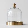 Glass Cloche with Gold Base