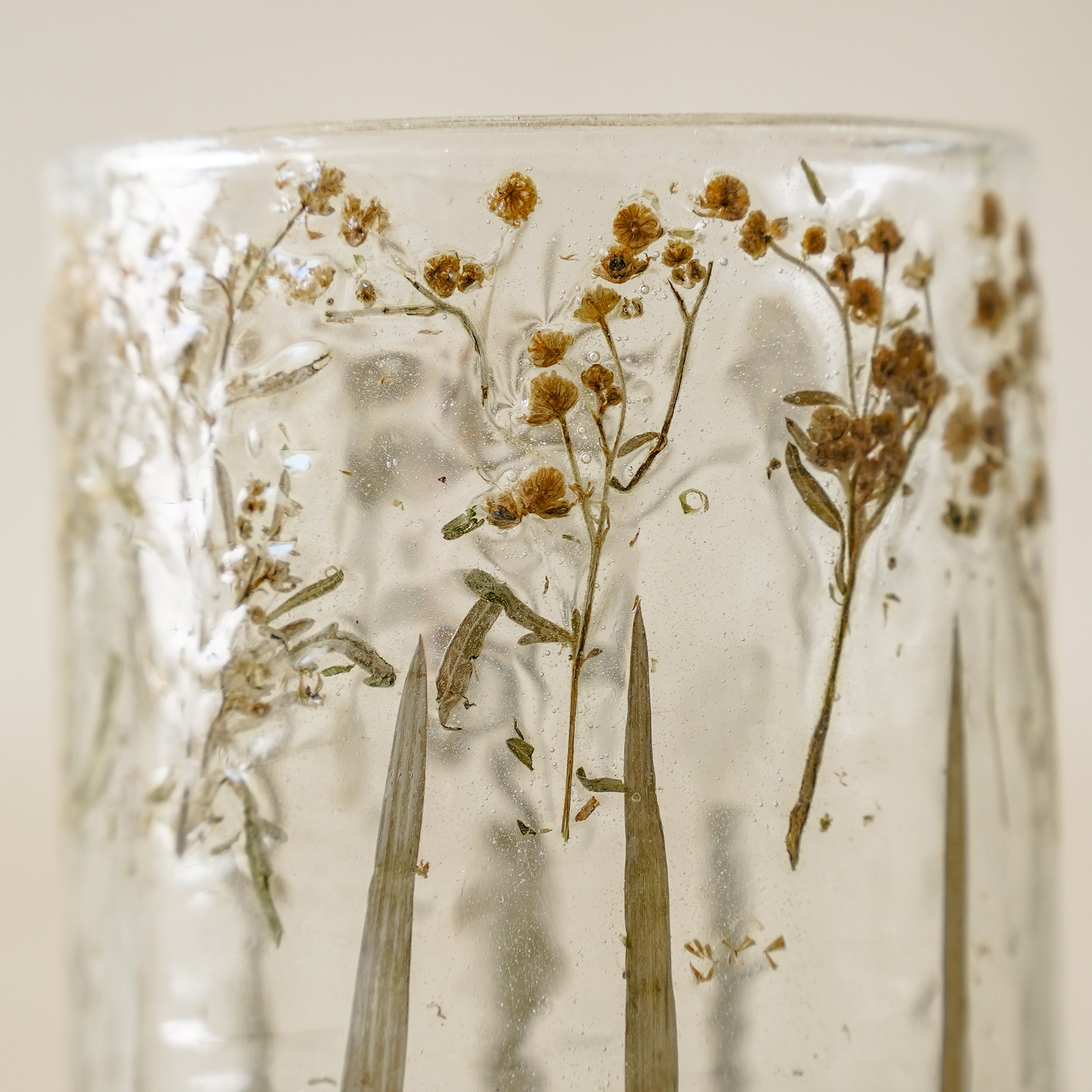 Pressed Babies Breath Jar | Small