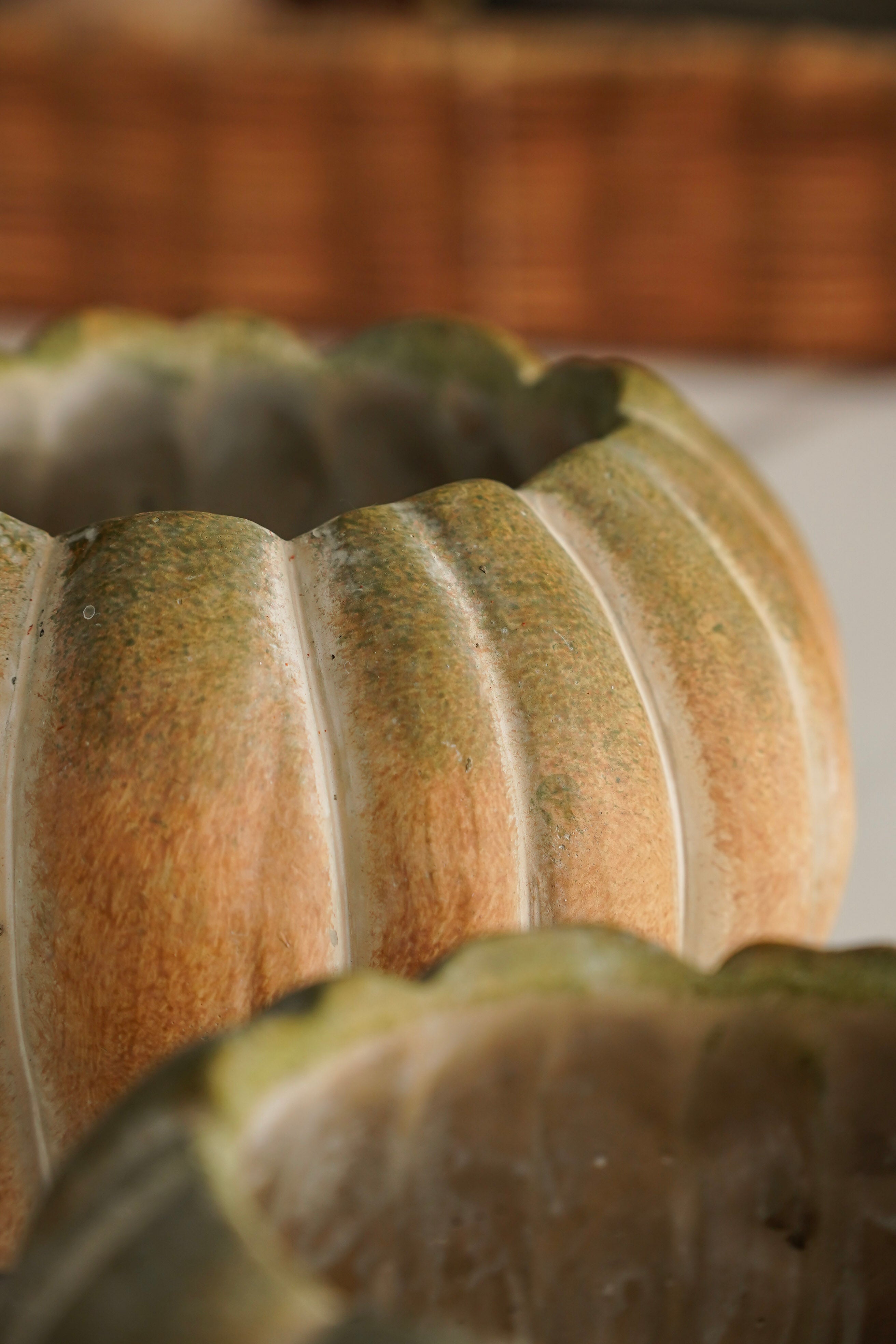 Weathered Stone Pumpkin Bowl