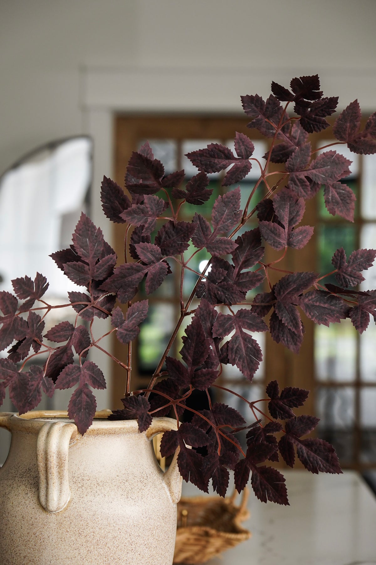 Burgundy Woodland Branch