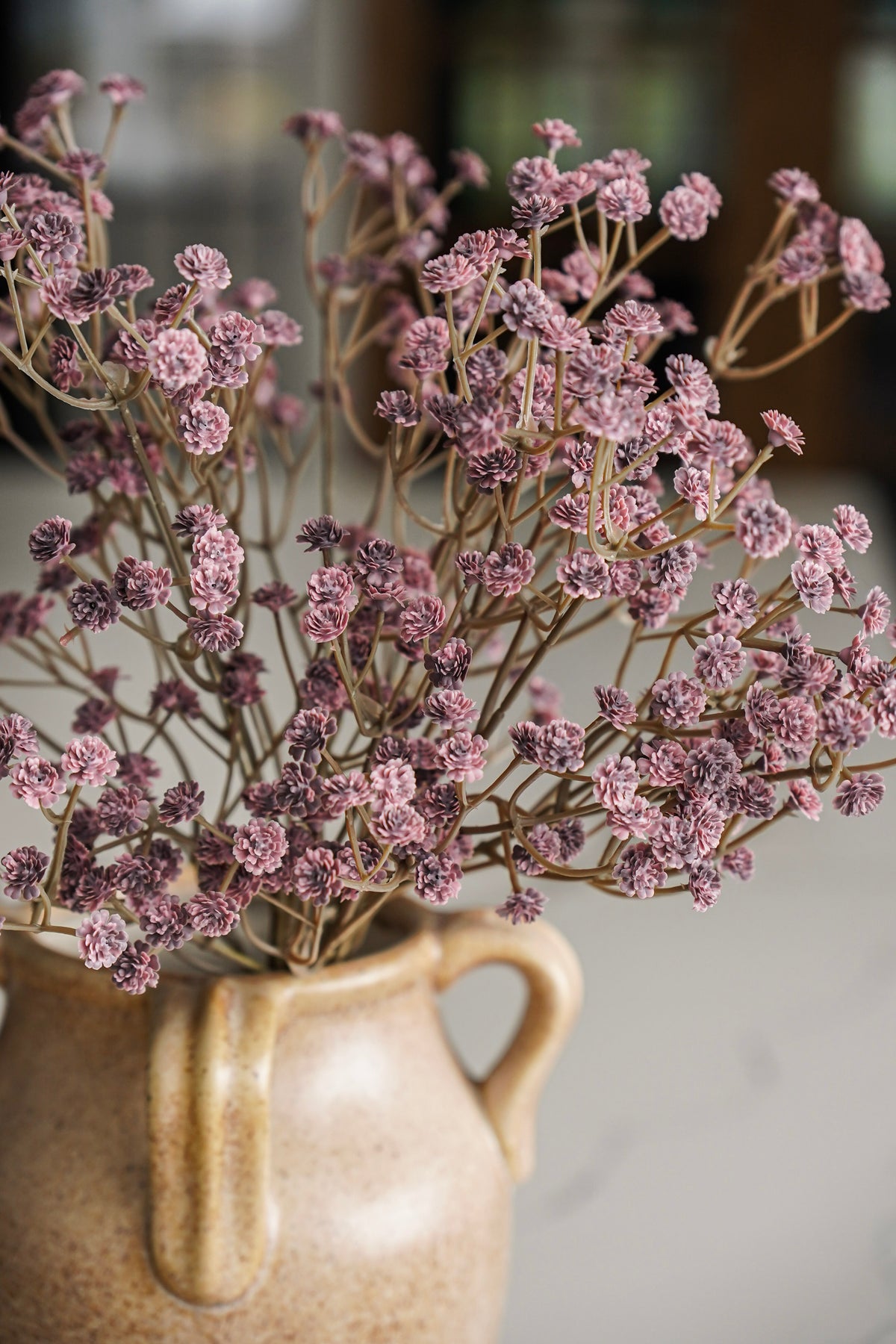 Real Touch Plum Baby’s Breath Bunch