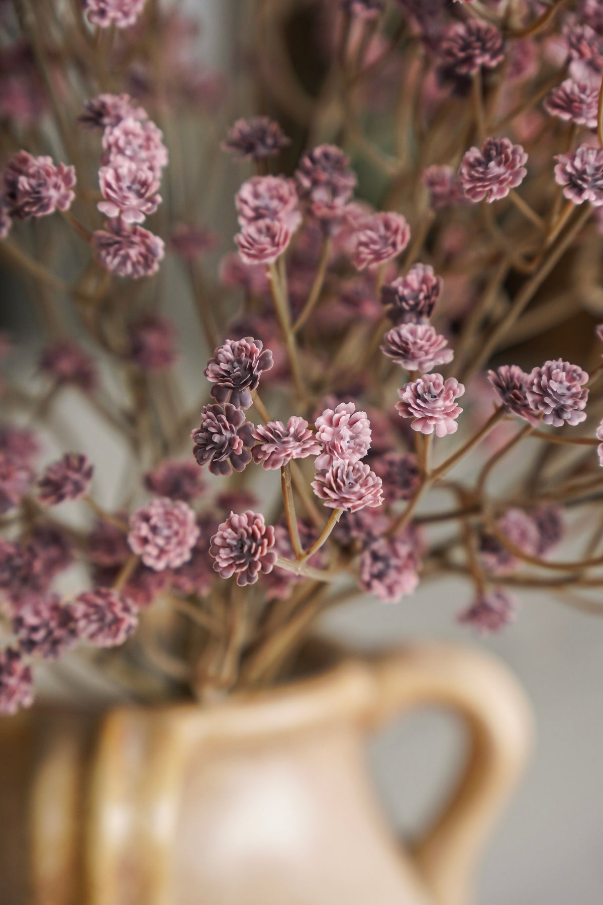 Real Touch Plum Baby’s Breath Bunch