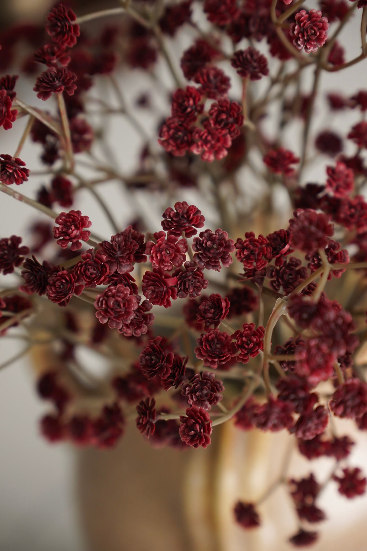 Real Touch Burgundy Baby’s Breath Bunch