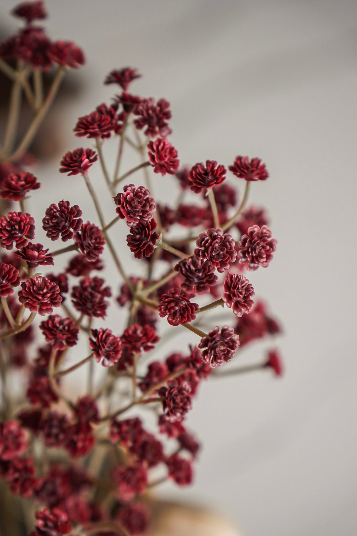 Real Touch Burgundy Baby’s Breath Bunch