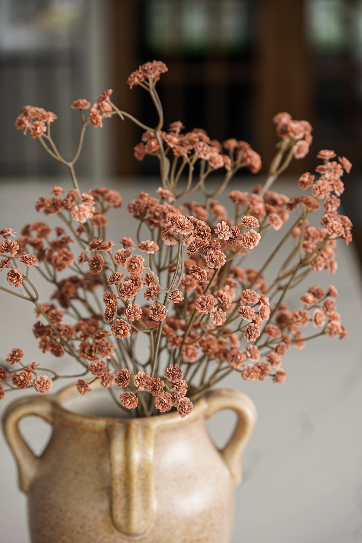 Real Touch Terracotta Baby’s Breath Bunch