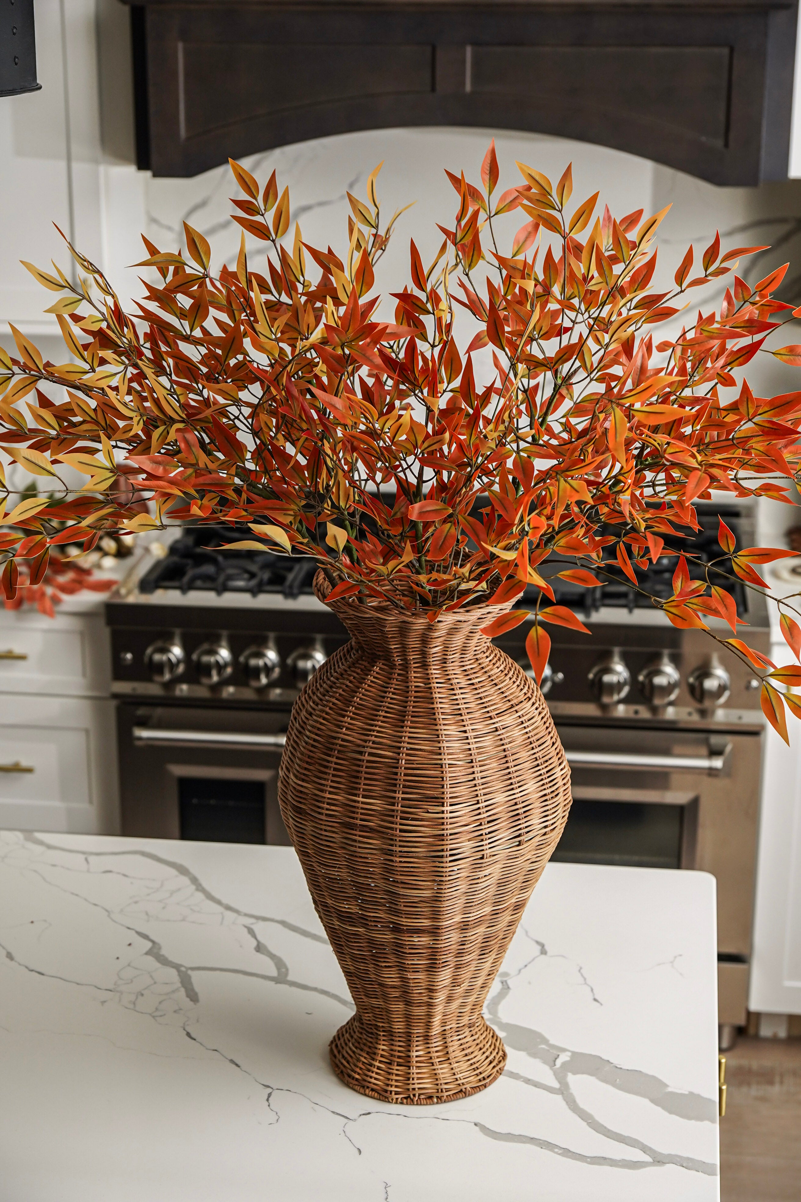 Ezra Hand Woven Rattan Vase
