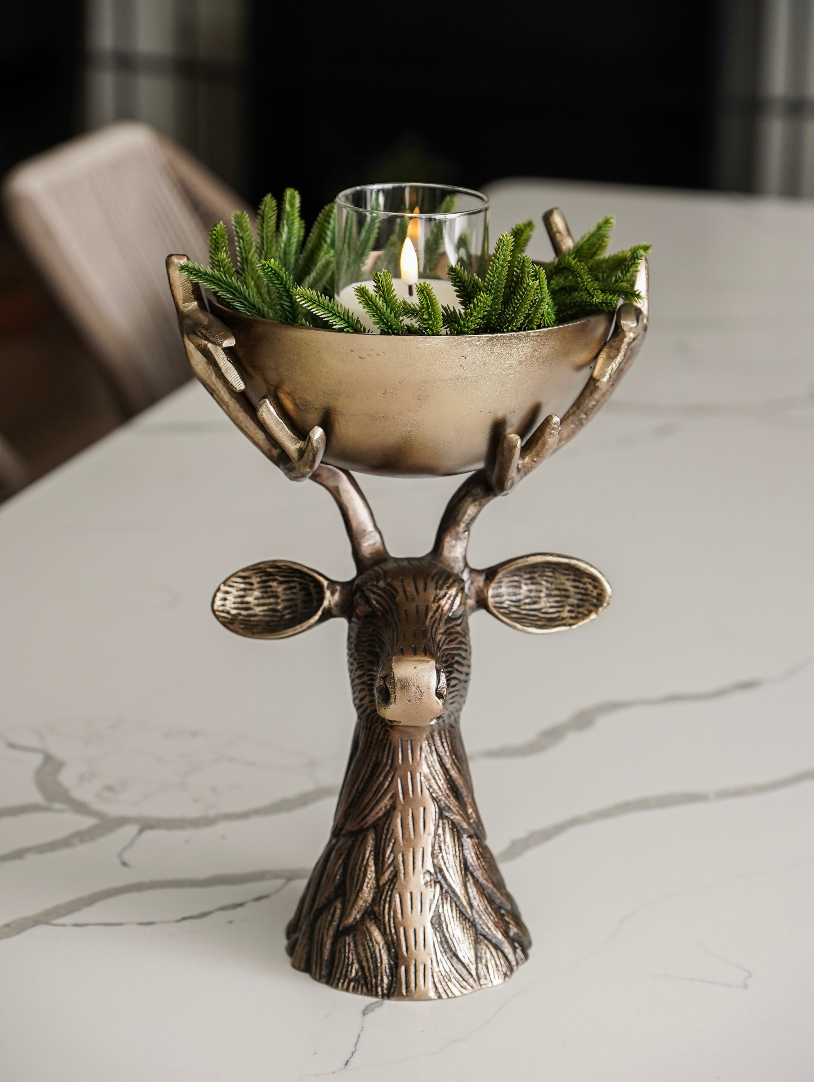 Real Touch Pine Candle Ring