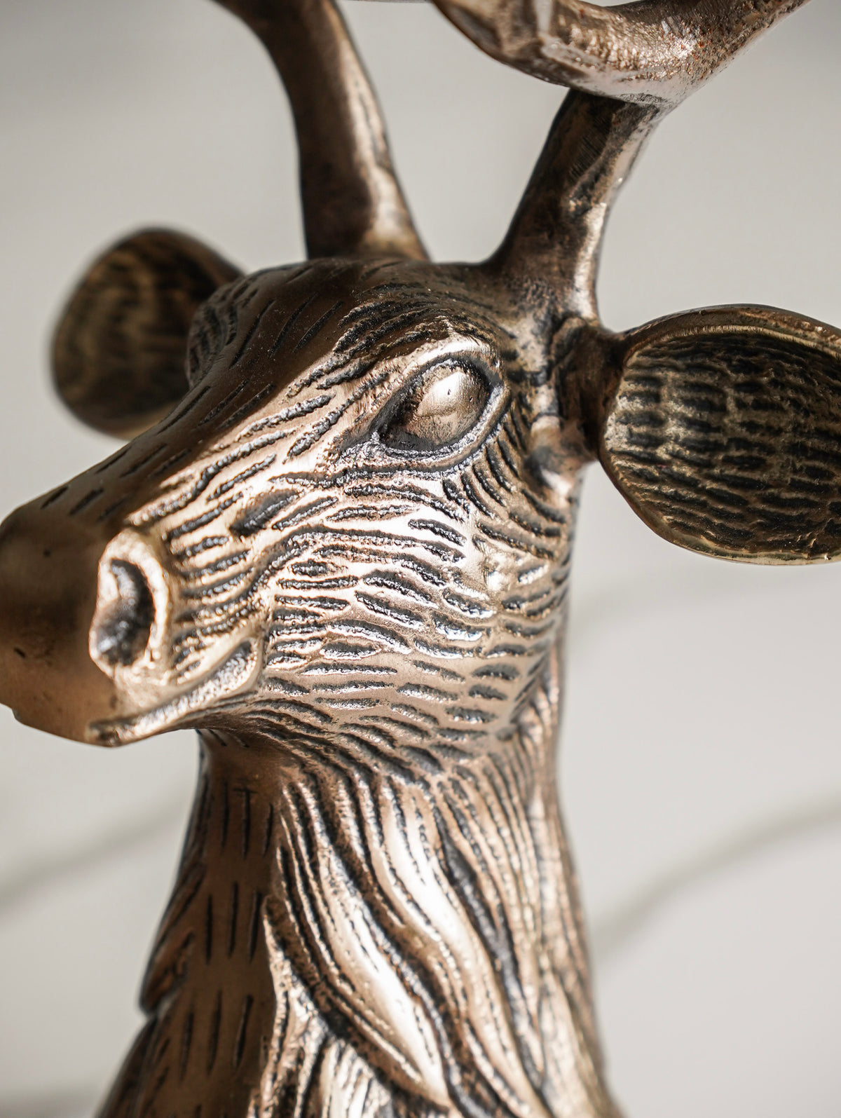 Antique Gold Deer Head Bowl