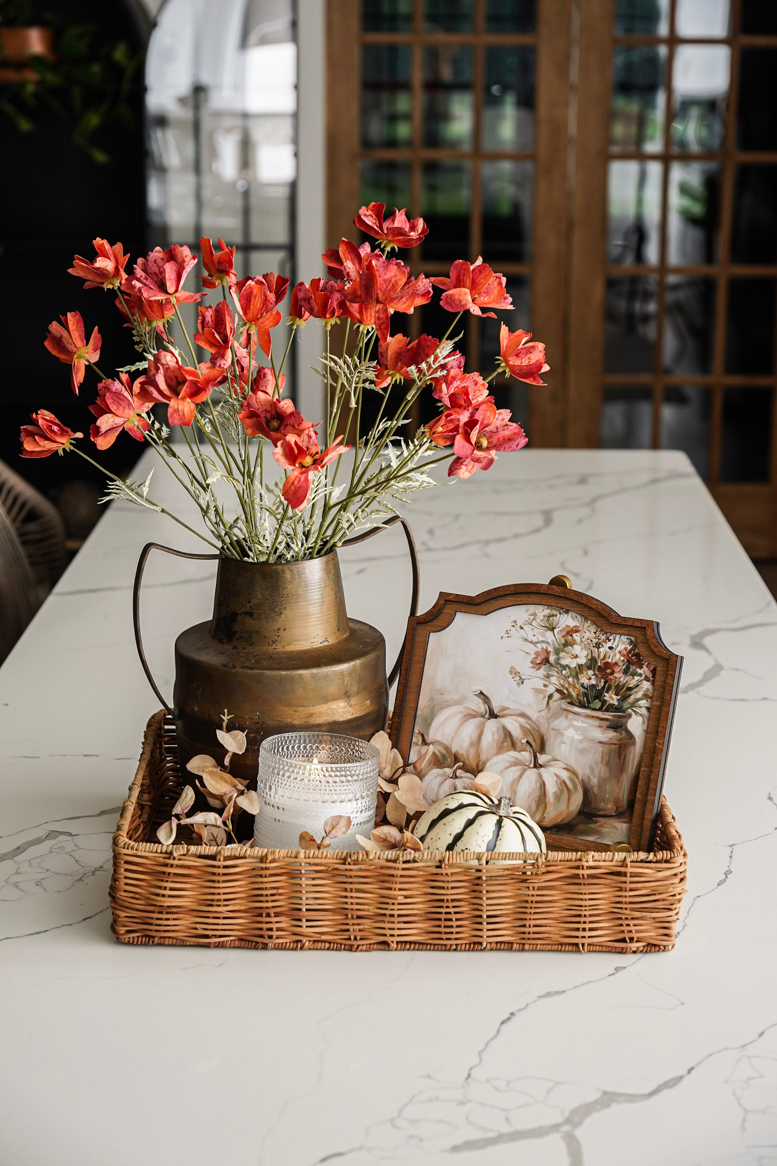 Autumn Still Life Framed Canvas