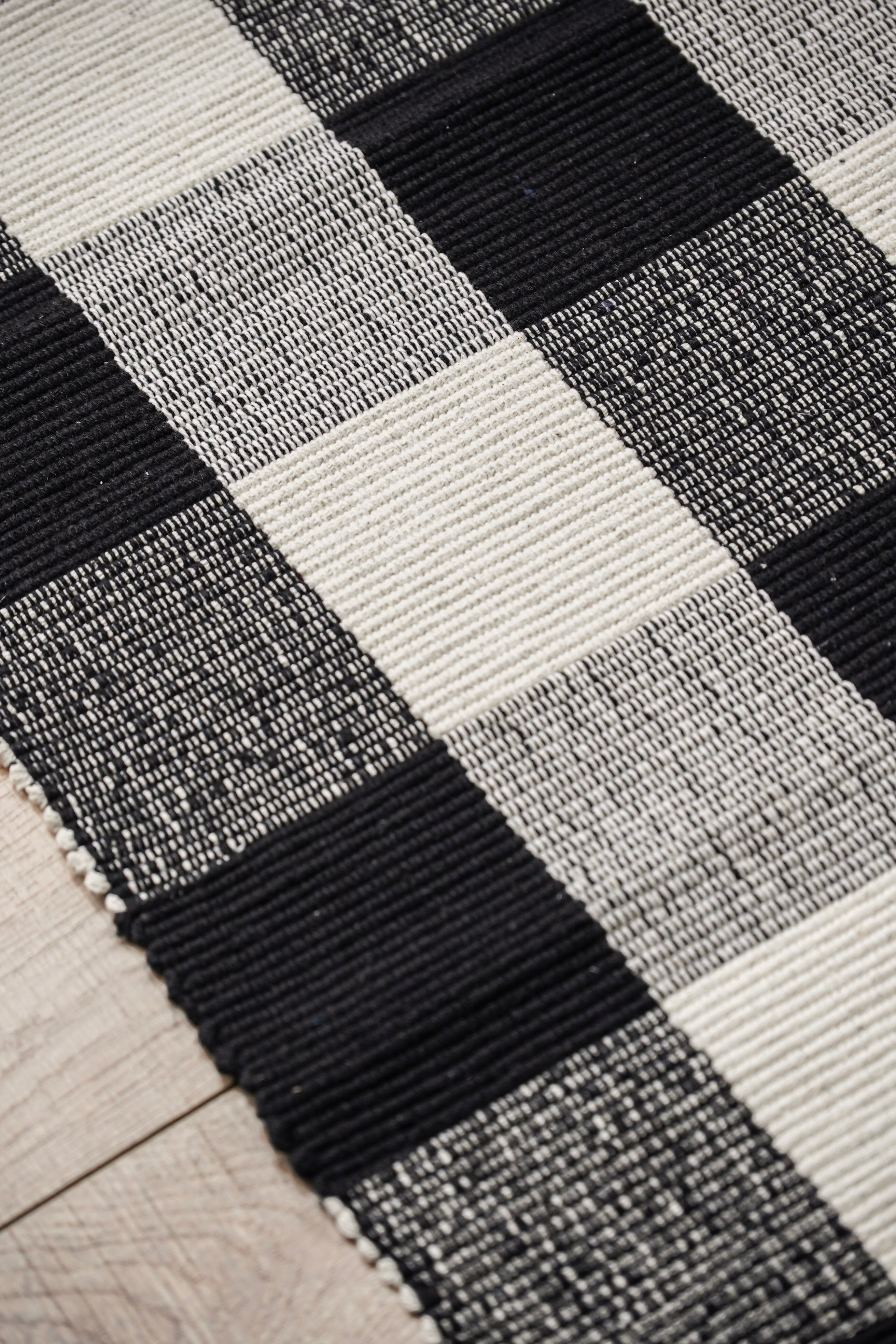 Black and White Rug
