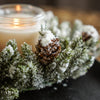 Snowy Mini Cone Candle Ring