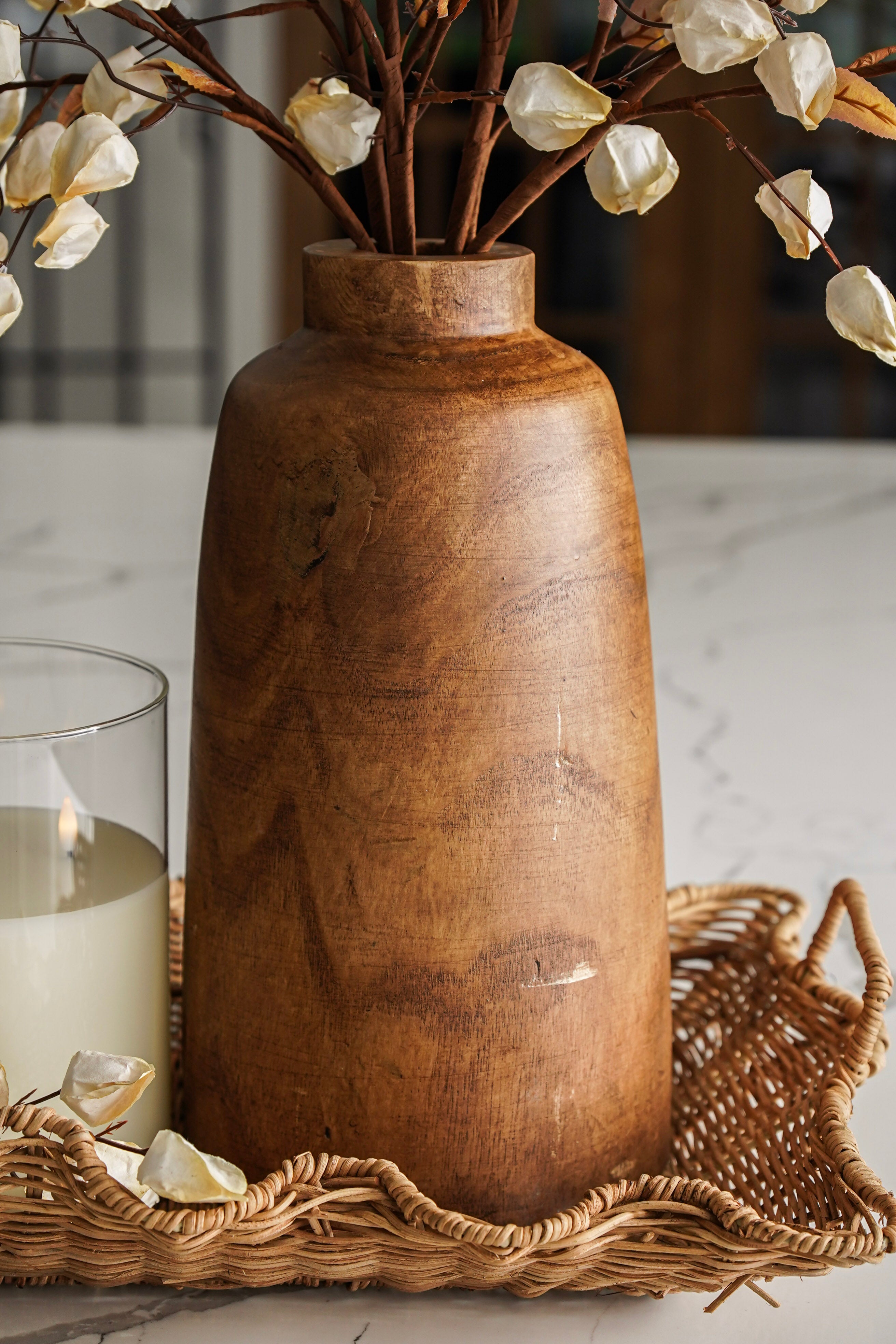 Lucas Wood Vase