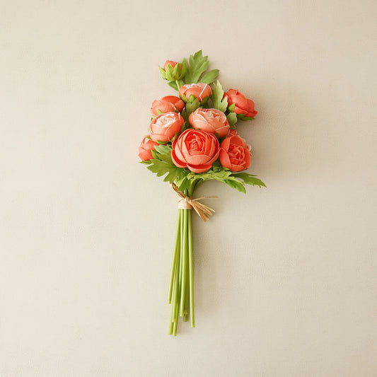 Real Touch Ranunculus Bunch | Coral