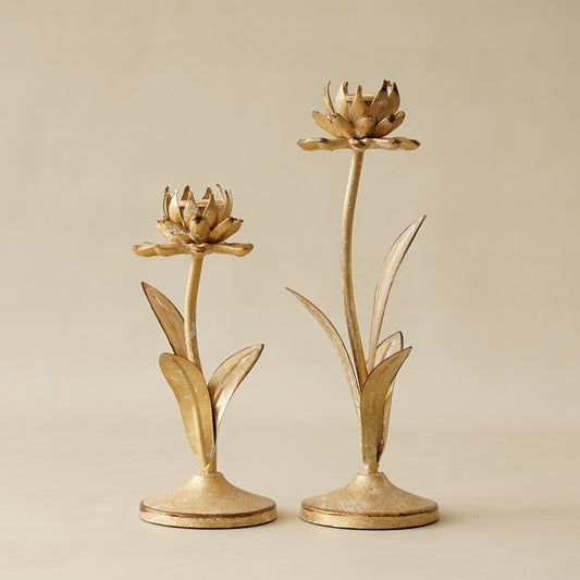 Flower Taper Holders | Set of 2 *PRE ORDER*