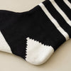 Classic Holiday Black and White Knit Stocking