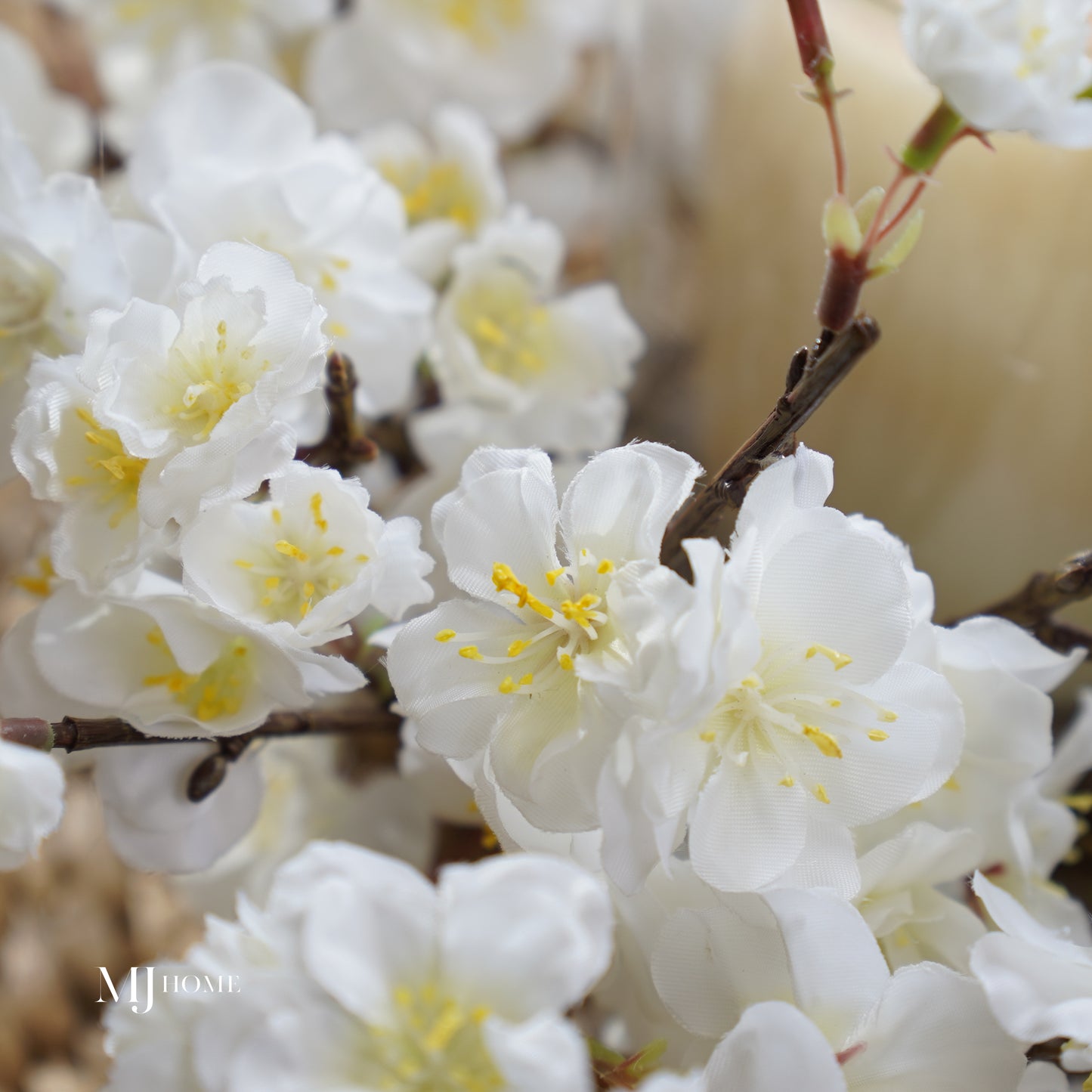 Cherry Blossom Candle Ring with Hurricane