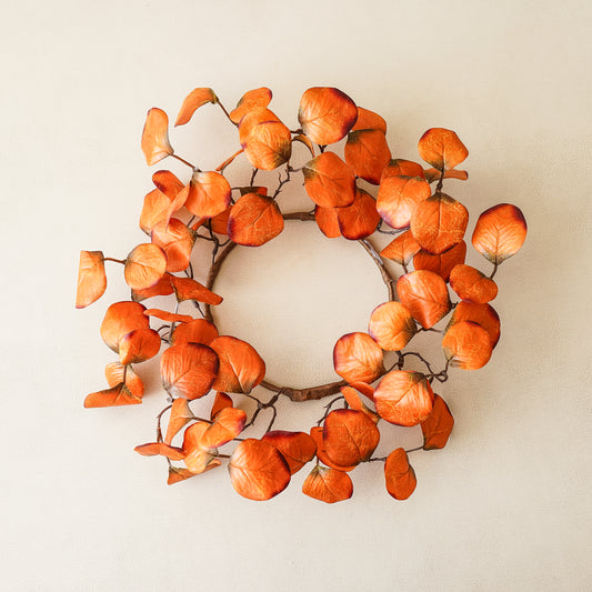 Burnt Orange Eucalyptus Candle Ring | 15”
