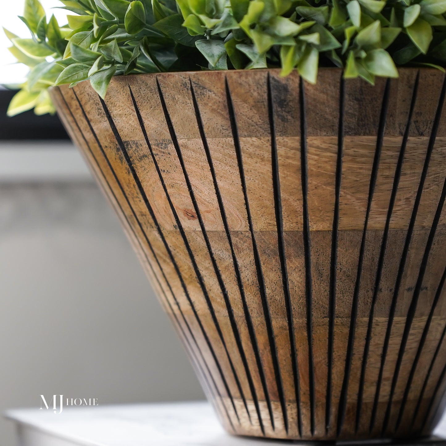 Dashing Wood Carved Bowl