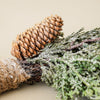 Silver Glitter Cedar Small Wreath