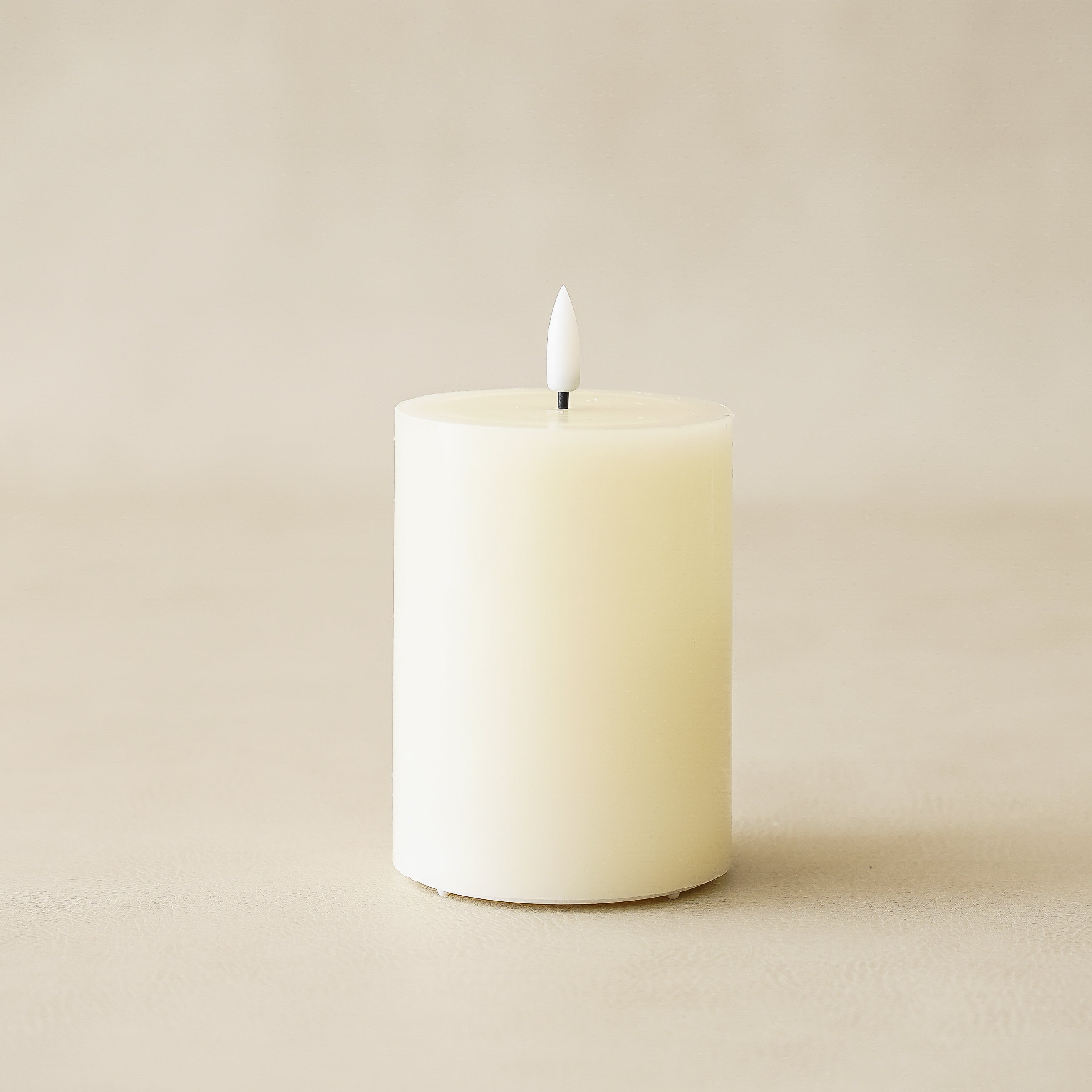 Ivory Flameless Pillar Candles