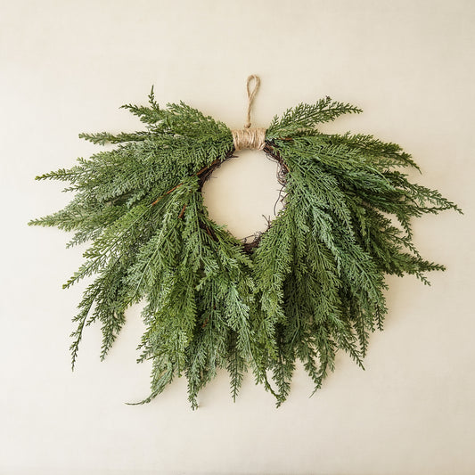 Real Touch Cypress Small Wreath