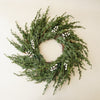Real Touch Cedar Lake White Berry Wreath