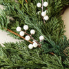 Real Touch Cedar Lake White Berry Wreath