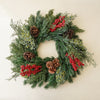 Holiday Mixed Green & Berry Wreath