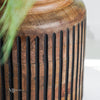 Abis Carved Wood Vase