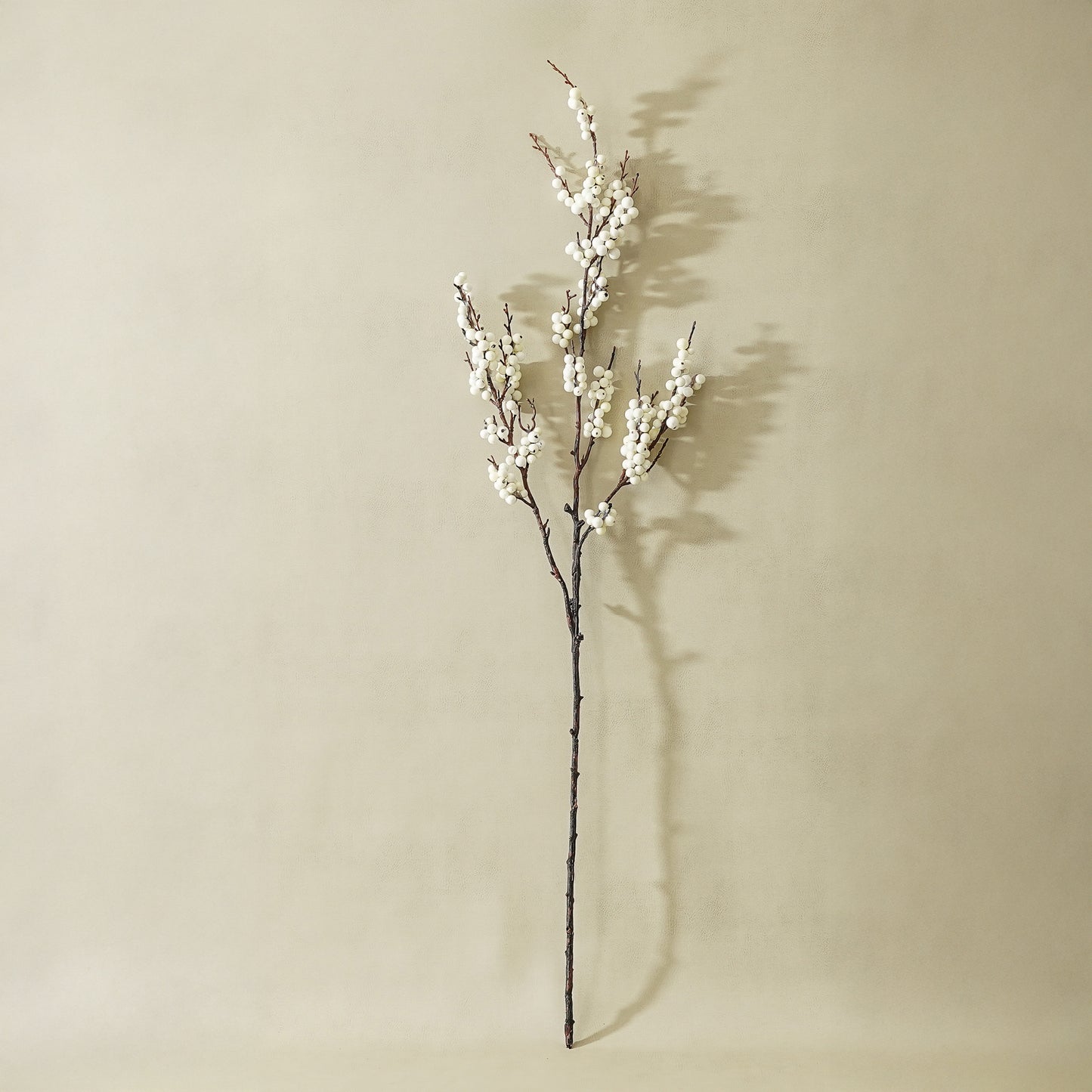 White Berry Branch | Faux Winter Stem