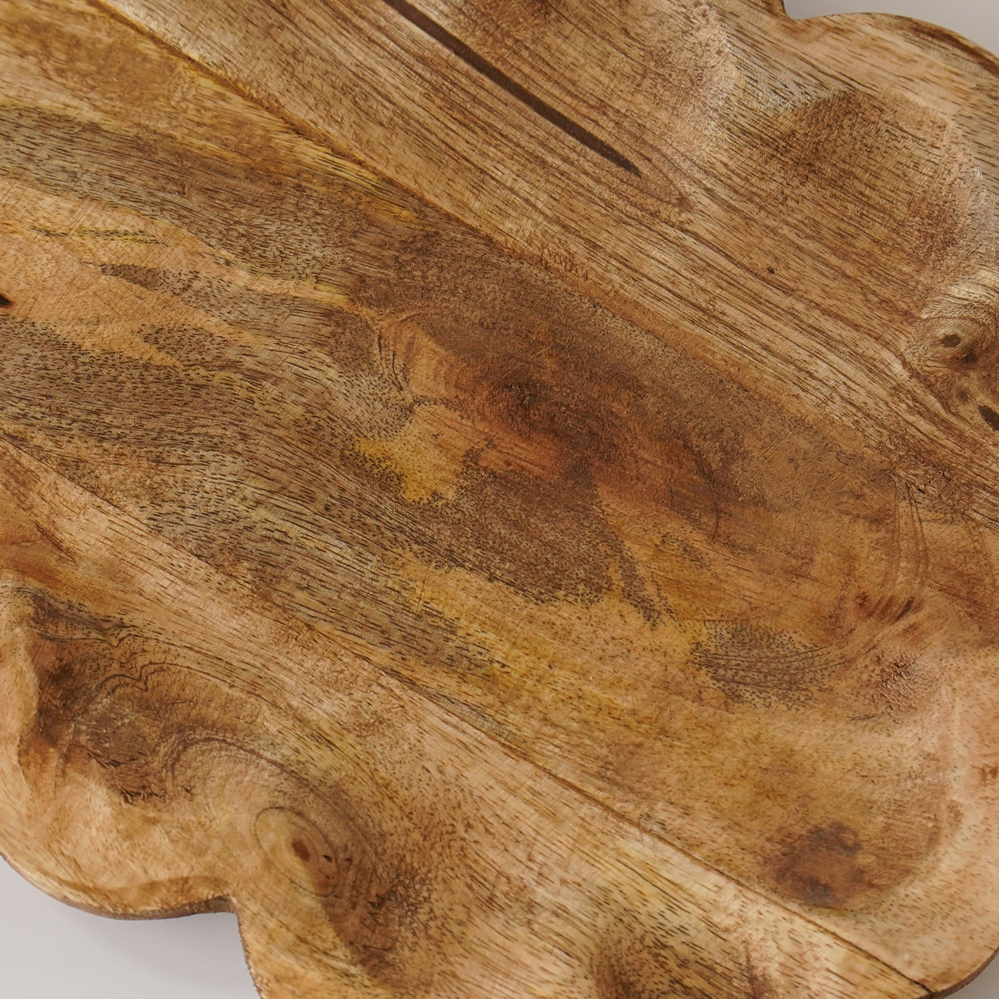 Careen Scalloped Wood Tray