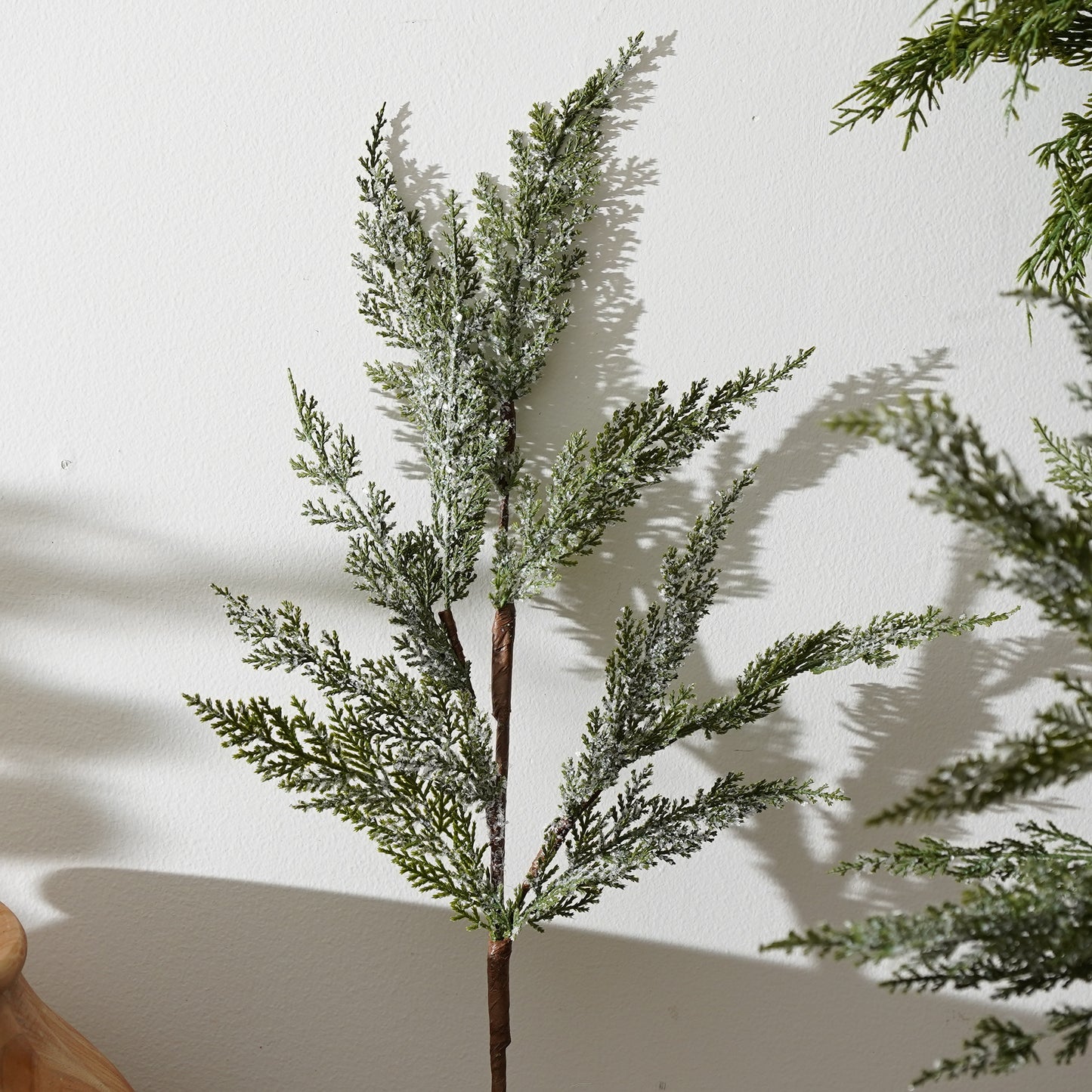 Real Touch Snowy Cedar Stem